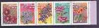 South Africa 2000 Flowers perf strip of 5 unmounted mint, SG 1216a