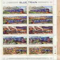 South Africa 1998 Blue Train Services 13r booklet complete and pristine, SG SB54