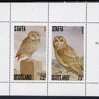 Staffa 1979 Owls perf set of 2 values (25p & 75p) unmounted mint