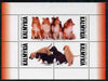 Kalmikia Republic 1999 (?) Dogs perf sheetlet containing complete set of 4 unmounted mint (Collies & Pups)