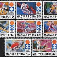 Hungary 1971 Sapporo Winter Olympic Games perf set of 8 unmounted mint, SG 2637-44*