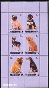 Mordovia Republic 1999 Dogs #2 perf sheetlet containing set of 6 values unmounted mint (violet background)