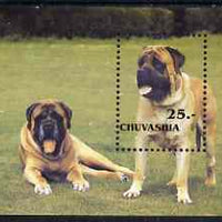 Chuvashia Republic 2001 Dogs perf m/sheet unmounted mint (Bull Mastiff)