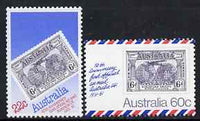 Australia 1981 50th Anniversary of Airmail Service set of 2 unmounted mint, SG 770-71*