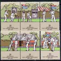 Australia 1977 Test Cricket Centenary set of 6 unmounted mint, SG 647-52