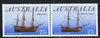 Australia 1983 Australia Day (Ships) se-tenant pair unmounted mint, SG 879a