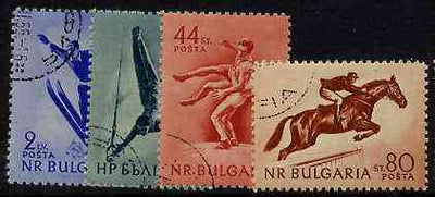 Bulgaria 1954 Sports set of 4 fine cds used, SG 963-66