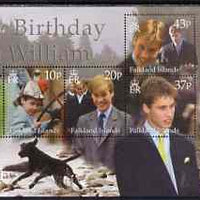 Falkland Islands 2002 Prince William's 18th Birthday m/sheet unmounted mint