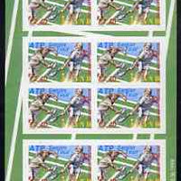 Aland Islands 1998 Tennis Tour self-adhesive sheetlet containing 10 stamps unmounted mint, as SG 139