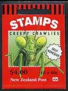 New Zealand 1997 Insects $4.00 booklet complete & pristine containing pane of self-adhesive stamps, SG SB88