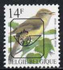Belgium 1991-95 Birds #2 Willow Warbler 14f unmounted mint with boxed posthorn precancel, SG 3085a
