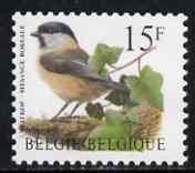 Belgium 1996-99 Birds #3 Willow Tit 15f (coil stamp in horizontal format) unmounted mint, SG3410