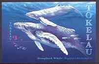 Tokelau 1997 Humpback Whales perf m/sheet unmounted mint, SG MS 263