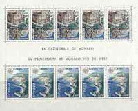 Monaco 1978 Europa - Views perf sheetlet containing five sets of two unmounted mint, SG MS 1347