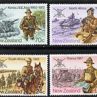 New Zealand 1984 NZ Military History set of 4 unmounted mint, SG 1352-55