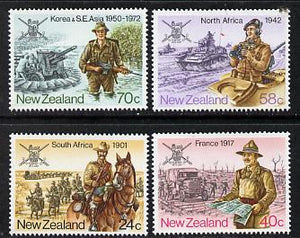 New Zealand 1984 NZ Military History set of 4 unmounted mint, SG 1352-55