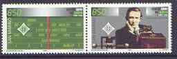 San Marino 1995 Centenary of Radio (5th issue) se-tenant pair unmounted mint, SG 1521-22