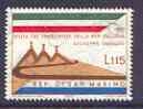 San Marino 1965 Visit of Pres Saragat of Italy unmounted mint, SG 787*