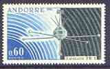 Andorra - French 1966 Launching of Satellite FR1 unmounted mint, SG F197