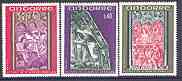 Andorra - French 1970 Altar Screens (2nd series) set of 3 unmounted mint, SG F225-27