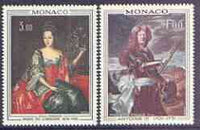 Monaco 1972 Paintings (Princes & Princesses of Monaco) set of 2 unmounted mint, SG 1023-24