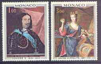 Monaco 1969 Paintings (Princes & Princesses of Monaco) set of 2 unmounted mint, SG 958-59