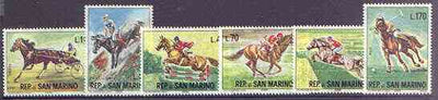 San Marino 1966 Equestrian Sports set of 6 unmounted mint, SG 788-93
