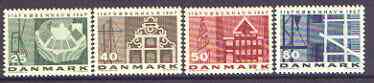 Denmark 1967 Anniversary of Copenhagen set of 4 on ord paper unmounted mint, SG 483-86