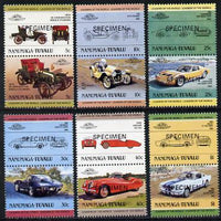 Tuvalu - Nanumaga 1984 Cars #1 (Leaders of the World) set of 12 opt'd SPECIMEN unmounted mint