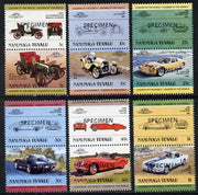 Tuvalu - Nanumaga 1984 Cars #1 (Leaders of the World) set of 12 opt'd SPECIMEN unmounted mint