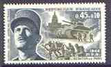 France 1969 Anniversary of Resistance & Liberation - Leclerc & Liberation of Paris 45c+10c unmounted mint, SG 1839