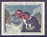 France 1966 French Art - Crispin & Scapin by Daumier 1f unmounted mint SG 1714*