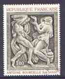 France 1968 French Art - La Danse by Bourdelle (in Champs-Elysées Theatre) superb cds used, SG 1788