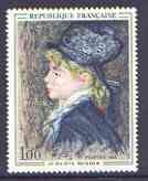 France 1968 French Art - Portrait of a Model by Renoir unmounted mint, SG 1789
