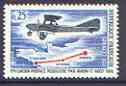 France 1968 50th Anniversary of First Regular Airmail Service 25c unmounted mint, SG 1800*