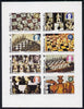 Staffa 1980 Chess Pieces (75th Anniversary of Rotary International) imperf set of 8 values unmounted mint