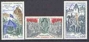 France 1968 History of France (3rd series) set of 3 unmounted mint, SG 1809-11