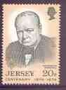 Jersey 1974 Anniversaries - Churchill 20p unmounted mint SG 114