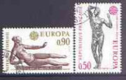 France 1974 Europa - Sculpture set of 2 superb cds used, SG 2038-39*