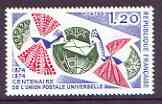 France 1974 Centenary of UPU unmounted mint, SG 2057