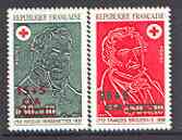 Reunion 1972 Red Cross Fund (Doctors) set of 2 unmounted mint, SG 485-86