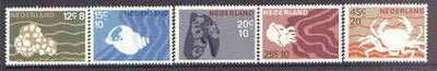 Netherlands 1967 Cultural, Health & Social Welfare Funds - Marine Life set of 5 unmounted mint, SG 1026-30