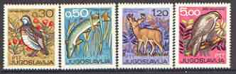 Yugoslavia 1967 International Hunting & Fishing Exhibition set of 4 unmounted mint, SG 1294-97