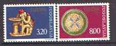 Yugoslavia 1976 Europa - Handicrafts set of 2 unmounted mint, SG 1721-22
