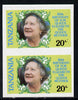 Tanzania 1985 Life & Times of HM Queen Mother 20s (SG 425) unmounted mint imperf pair*