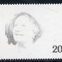 Tanzania 1985 Life & Times of HM Queen Mother 20s (SG 425) unmounted mint perforated colour proof single in black only*