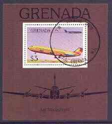 Grenada 1976 Airplanes $3 perf m/sheet (BAC 1-11) fine cto used SG MS 824