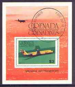 Grenada - Grenadines 1976 Airplanes $3 perf m/sheet (BAC 1-11) fine cto used, SG MS 190