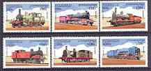 Cambodia 1997 Locomotives complete perf set of 6 values unmounted mint, SG 1664-69