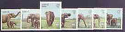Laos 1987 Hafnia 87 Stamp Exhibition (Elephants) complete perf set of 7 unmounted mint, SG 1012-18